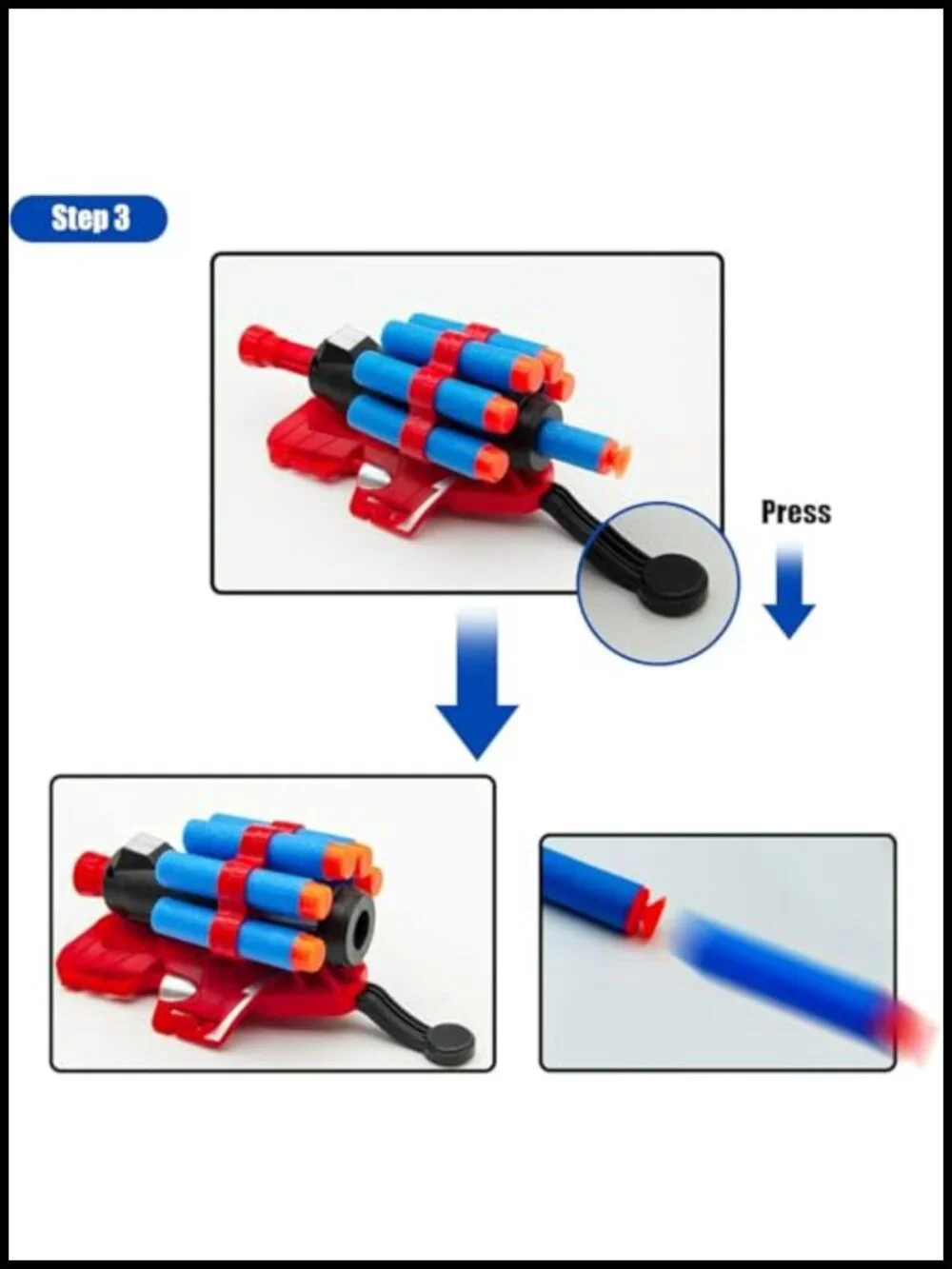 Set of 2 Spider Web Shooter Toy, Superhero Glove Launcher, Safe Outdoor Action